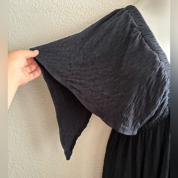 Free People Beach LaLa Black Backless Maxi Dress Black L - Picture 8 of 14